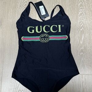 Gucci Elegant Black Swimwear